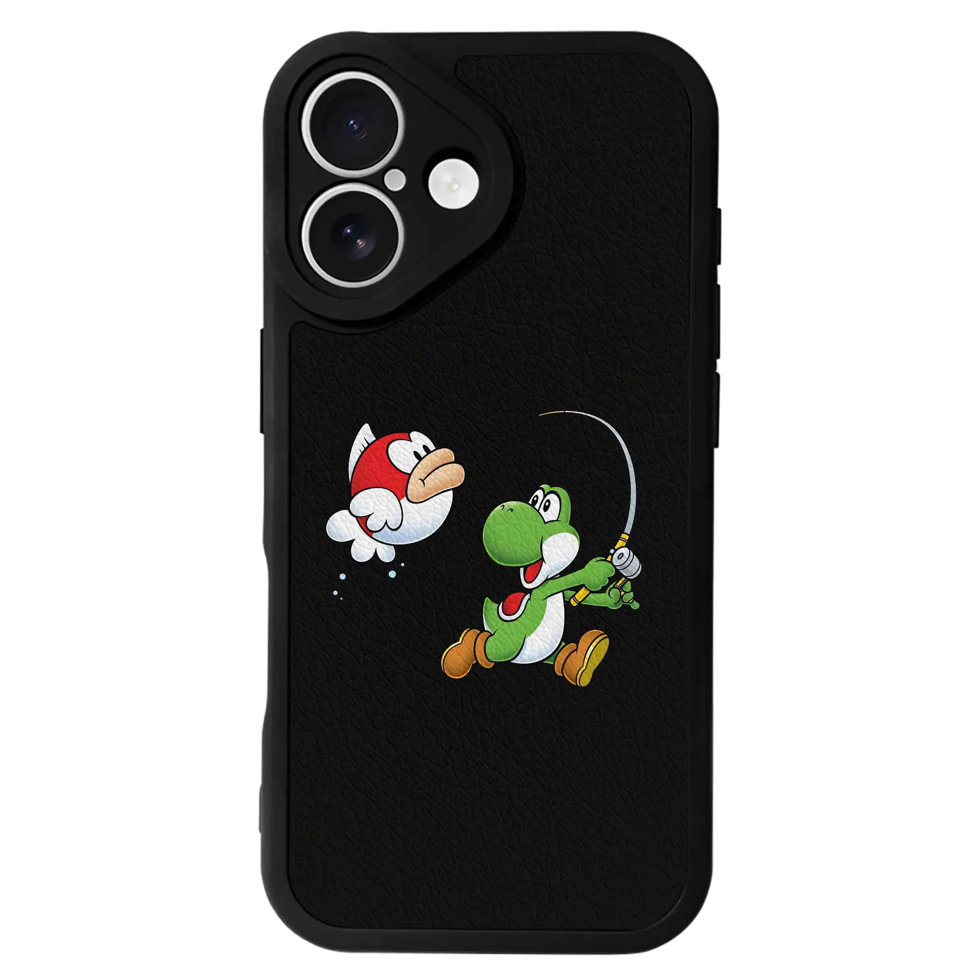 マリオ グッズ ヨッシー - IPhone 16シリーズ対応 ・ シリコンスマホケース ・ レザー調 ・ 高精度フィット ・ 耐衝撃 ・ ワイヤレス充電対応 ・ 精密カット